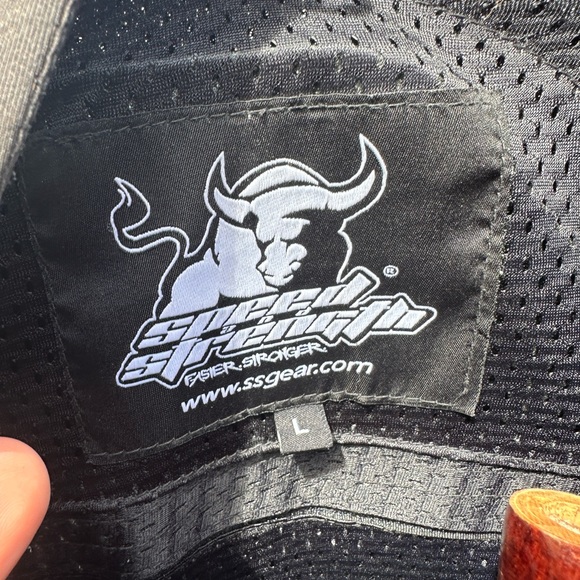 Speed and Strength Black Motorcycle Jacket Men Size L  XL RN#90261 - Picture 4 of 5